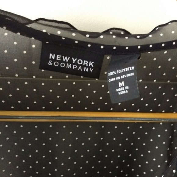 NY&C Sheer Black Top - Picture 5 of 6